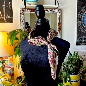 Vintage Oscar de la Renta silk scarf